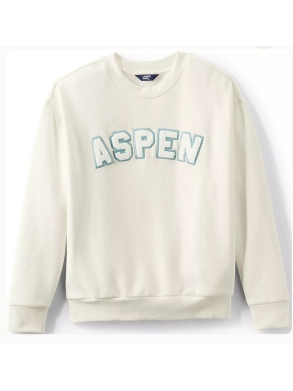 NWOT Lands End “Aspen” Collegiate Sweatshirt